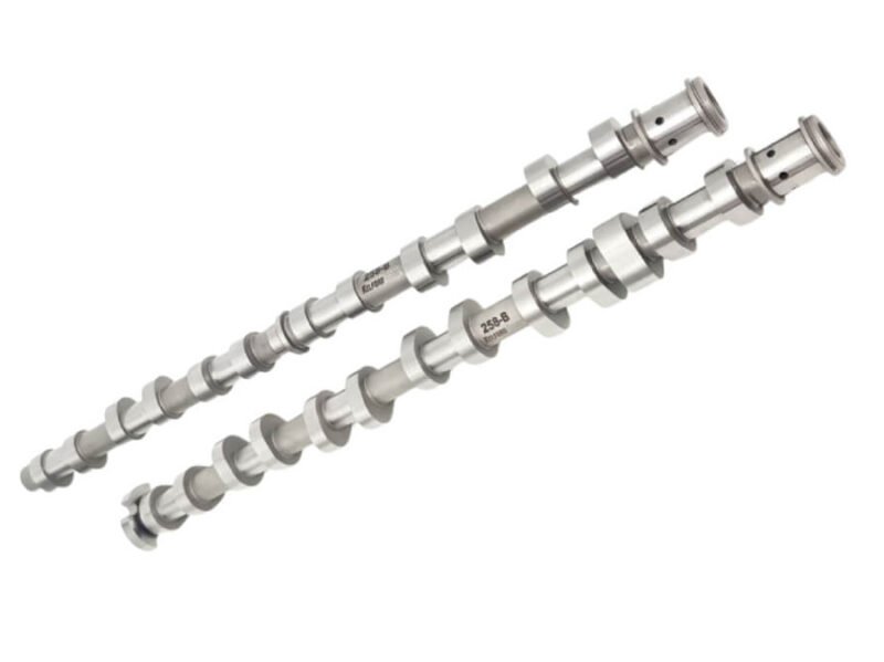 Two pieces of Camshaft Set with a white background